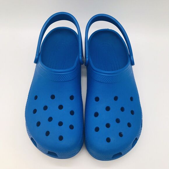 CROCS Classic Men's 12 Blue Clogs 10001 Adjustable Strap Mule Water Slide Sandal - Picture 5 of 11